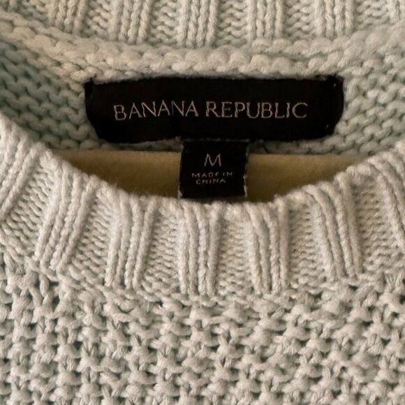 Banana Republic Light Blue Sweater Vest with Open Back - Size Medium - Picture 3 of 3